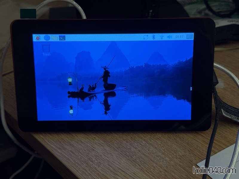 RPi running with screen display